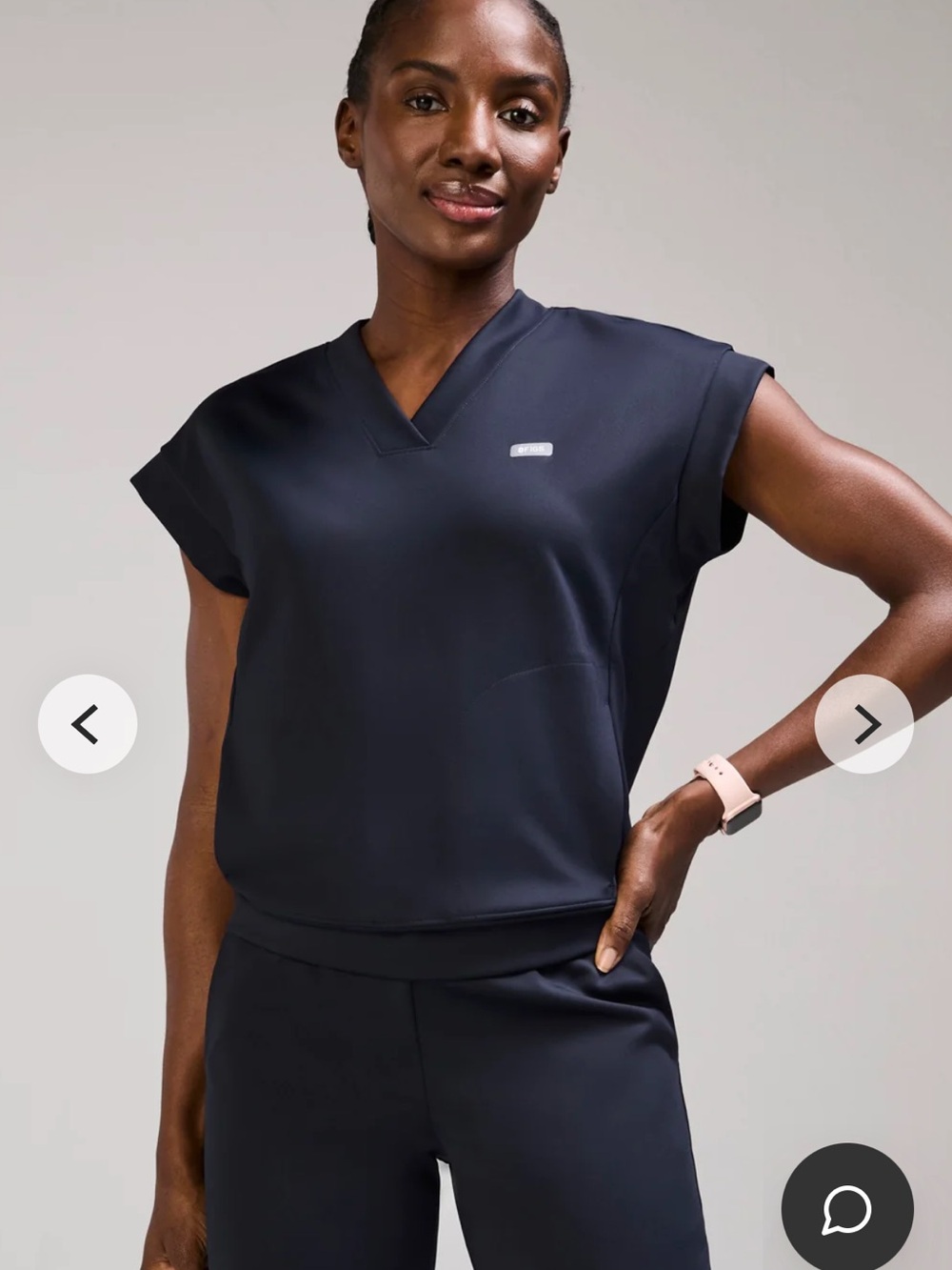 Mira Banded Scrub Top